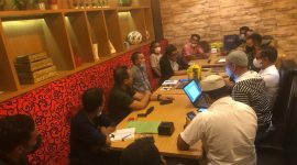Rapat perdana TP2GD di Resto K62 Kota Ternate, Sabtu (28/8/2021)