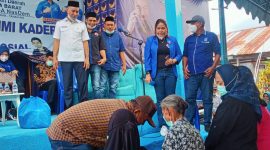 Penyerahan Sembako ke Warga Kurang Mampu di Sekretariat Partai Nasdem Halbar 