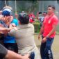 Salah satu massa aksi GMKI Halbar saat dikepung Satpol-PP