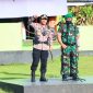 Tampak Kapolres Halbar AKBP Indra Andiarta dan Danramil Loloda 1501-06/Loloda saat memimpin Apel Gabungan 