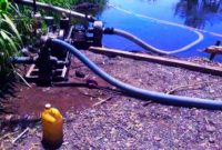 Ilustrasi Tambang Galian C Menggunakan Penyedotan Mesin Alkon ke Sungai