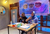Kadisparpora Halbar Fenny Kiat saat menggelar sharing knowledge bersama tiga kota pusaka 