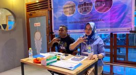 Kadisparpora Halbar Fenny Kiat saat menggelar sharing knowledge bersama tiga kota pusaka 