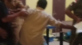 Tampak kericuhan di Kantor Badan ULP antara Kontraktor Lokan dan Pihak ULP