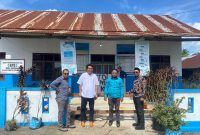 Komisi I DPRD Halbar saat melakukan sidak ke Desa Borona (Foto/mn)