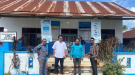 Komisi I DPRD Halbar saat melakukan sidak ke Desa Borona (Foto/mn)