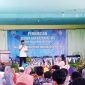 Wakil Bupati Halmahera Barat, Djufri Muhamad saat memberikan sambutan pada pelepasan siswa siswi SMK Muhammadiyah Halbar. Sabtu 04 Juni 2022 (Dok/Ghez)