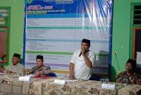 Tampak sejumlah cakades Desa Moiso saat memaparkan visi misi serta program kerja dalam debat kandidat