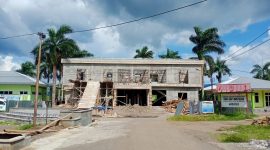 Tampak RSUD Jailolo sedang dalam proses pembangunan (dok/defactonews)