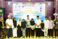 Wakil Bupati didampingi Sekretaris Daerah dan Kepala Dinas BPKAD Halbar saat bersama dengan para yatim 