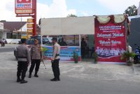 Kapolres Halbar AKBP Indra Andiarta saat meninjau post pengamanan NATARU dan Operasi Lilin 