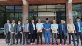 Wakil Bupati Halbar Djufri Muhamad, didampingi Kadis DPMPTSP, Kadis Perikanan dan kelautan bersama pihak PT. Samudera Biru Kencana.