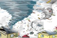 Ilustrasi Angin Kencang yang menghantam rumah warga (Dok/Istimewa)