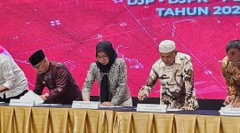 Penandatanganan Perjanjian Kerjasama antara Bapenda Halbar dengan DJP dan DJPK 