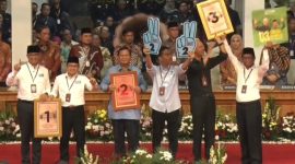 Hasil Penetapan Nomor Urut Pasangan Capres-cawapres oleh KPU RI