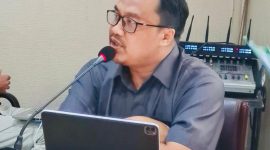 Kadis PUPR Halbar, Faris Abdulbar saat memaparkan Gagasan Inovasi Proyek Perubahan SIJANK-HALBAR