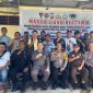 Foto Bersama, Polres, Kejari dan Insan Pers Halmahera Barat 