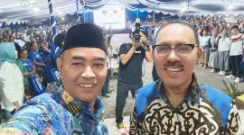 James Uang (Kanan) dan Djufri Muhamad (Kiri) pasangan dengan akronim JUJUR yang merupakan Bupati dan Wakil Bupati Halmahera Barat, yang juga akan kembali berpasangan dalam Pilkada Halbar 2024