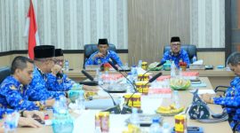 Potret Rapat ketiga Kesiapan FTJ yang dilaksanakan oleh Pemda Halbar dipimpin oleh Bupati James Uang dan Sekda Julius Marau (Dok/Haryadi)