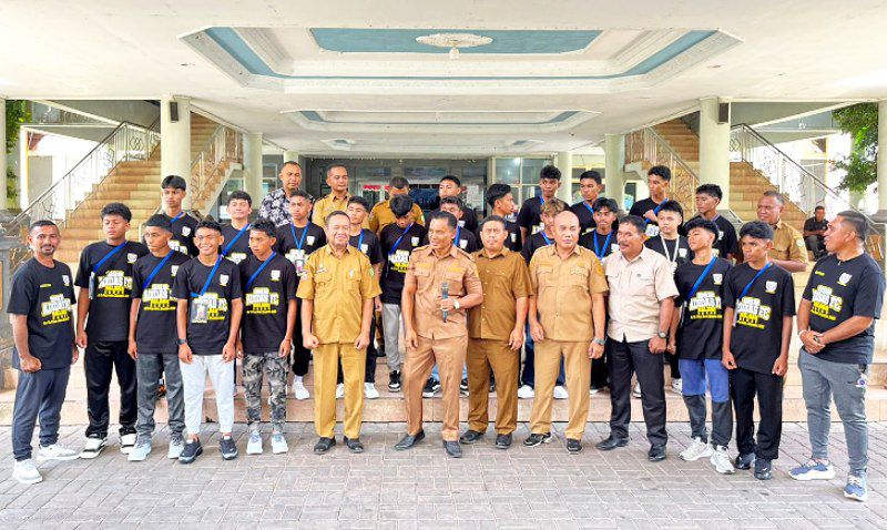 Pelepasan SSB Adidas oleh Sekda Halbar Julius Marau (Dok/Ist)