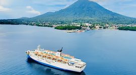 KM Ngapulu tampak bertolak dari Pelabuhan Jailolo (Dok/Ist)