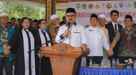Deklarasi Halmahera Barat Cinta Damai sekaligus Halal Bihalal. (Dok/Ist)