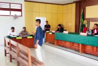 Sidang tipiring yang digelar oleh Pengadilan Negeri Ternate yang bersidang di Jailolo (Dok/Ist)