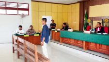 Sidang tipiring yang digelar oleh Pengadilan Negeri Ternate yang bersidang di Jailolo (Dok/Ist)