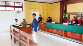Sidang tipiring yang digelar oleh Pengadilan Negeri Ternate yang bersidang di Jailolo (Dok/Ist)
