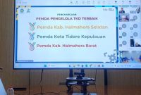 Tampilan pengumuman Direktorat Jenderal Perbendaharaan Kementerian Keuangan RI yang menempatkan Pemerintah Kabupaten Halmahera Barat sebagai salah satu pemerintah daerah dengan pengelolaan Transfer ke Daerah (TKD) terbaik di Provinsi Maluku Utara. (Istimewa)