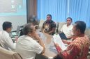 Kadishub Halbar, Fabianus Atajalim bersama KUPP Jailolo Rosihan Gamtjim saat menyambangi Direktur Perhubungan Laut Kemenhub RI (Dok/Ist)