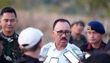 Bupati Halmahera Barat, James Uang didampingi Dandim 1501/Ternate Kolonel Inf. Jani Setiadi dan Plt. Kapolres Halmahera Barat, AKBP Muhammad Musni (Dok/Ist)