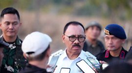 Bupati Halmahera Barat, James Uang didampingi Dandim 1501/Ternate Kolonel Inf. Jani Setiadi dan Plt. Kapolres Halmahera Barat, AKBP Muhammad Musni (Dok/Ist)