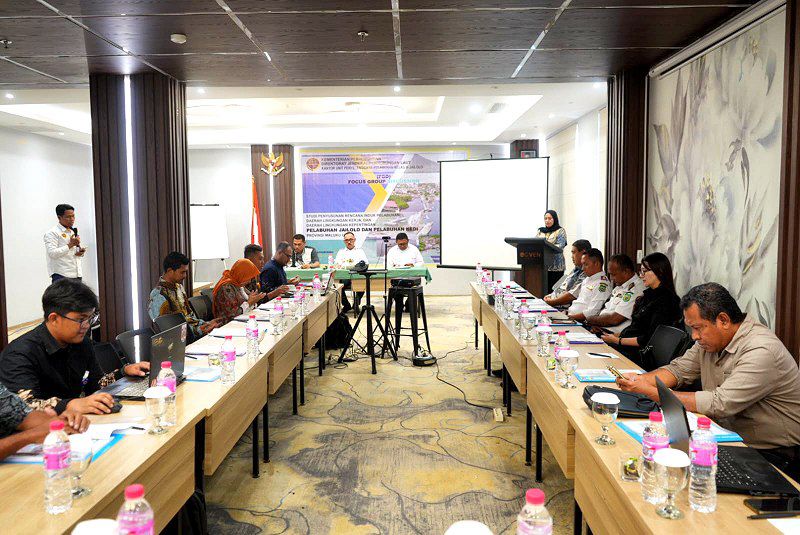 Focus Group Discussion Studi Penyusunan RIP, Daerah Lingkungan Kerja (DLKr) dan Daerah Lingkungan Kepentingan (DLKp) Pelabuhan Jailolo dan Pelabuhan Kedi (Dok/Ist).