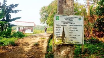 Proyek Jembatan Penghubung antara Perkampungan dengan Sawah di Desa Lolori, Kecamatan Jailolo, Kabupaten Halmahera Barat (Dok/Ist)